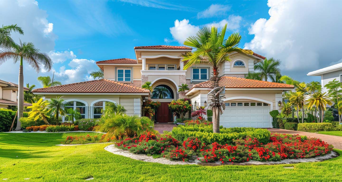 Exterior of new home