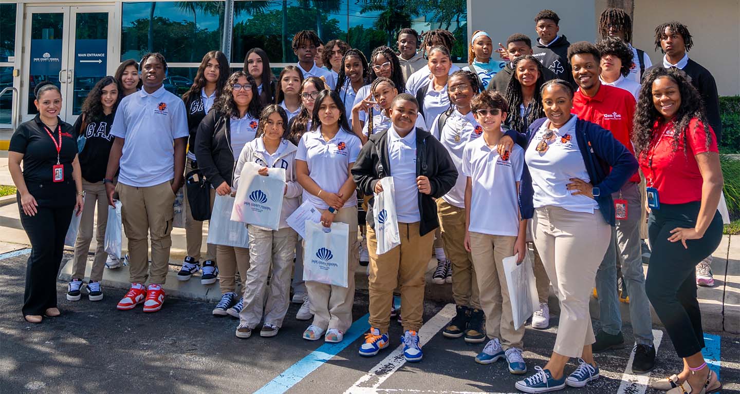 Homestead Senior High School students