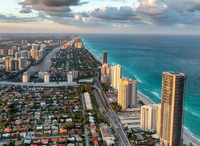 Miami, Florida beachfront