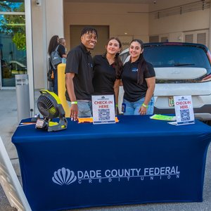 Dade County FCU check-in table